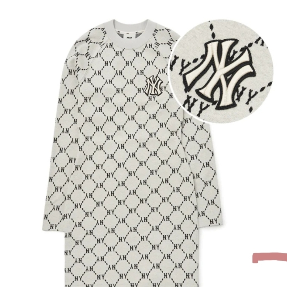 NNW authentic MLB Dia MONOGRAM Jaquard Women`S Polo Dress